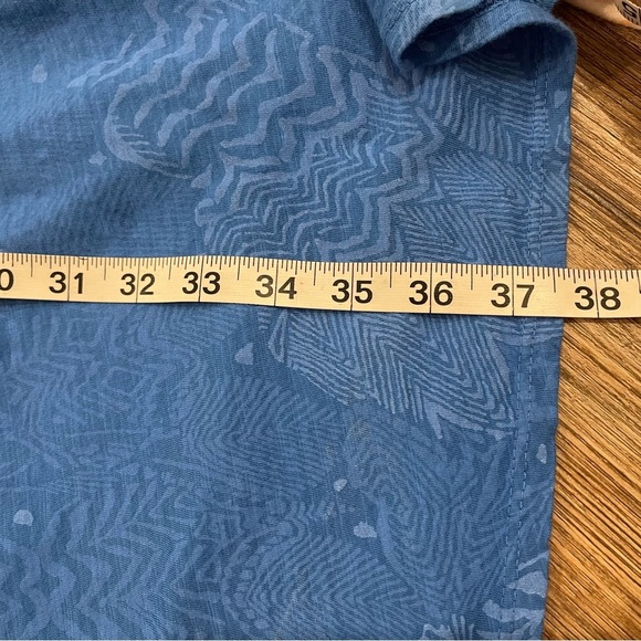 Fresh Produce Dress Womens Large Blue Cotton Loungewear Comfy Floral Made In USA - Picture 7 of 8